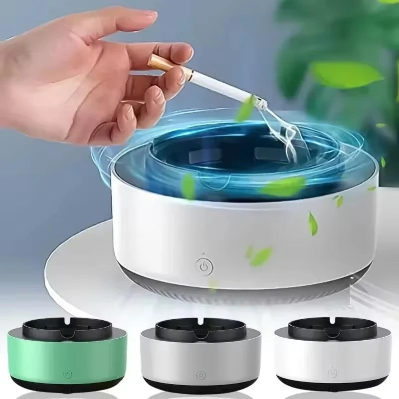 Portable Smokeless Ashtray with Air Purifier Function