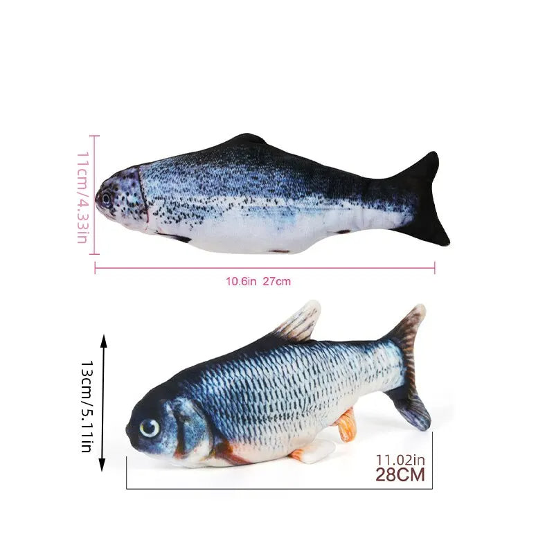 USB Charging Interactive Cat Toy Fish