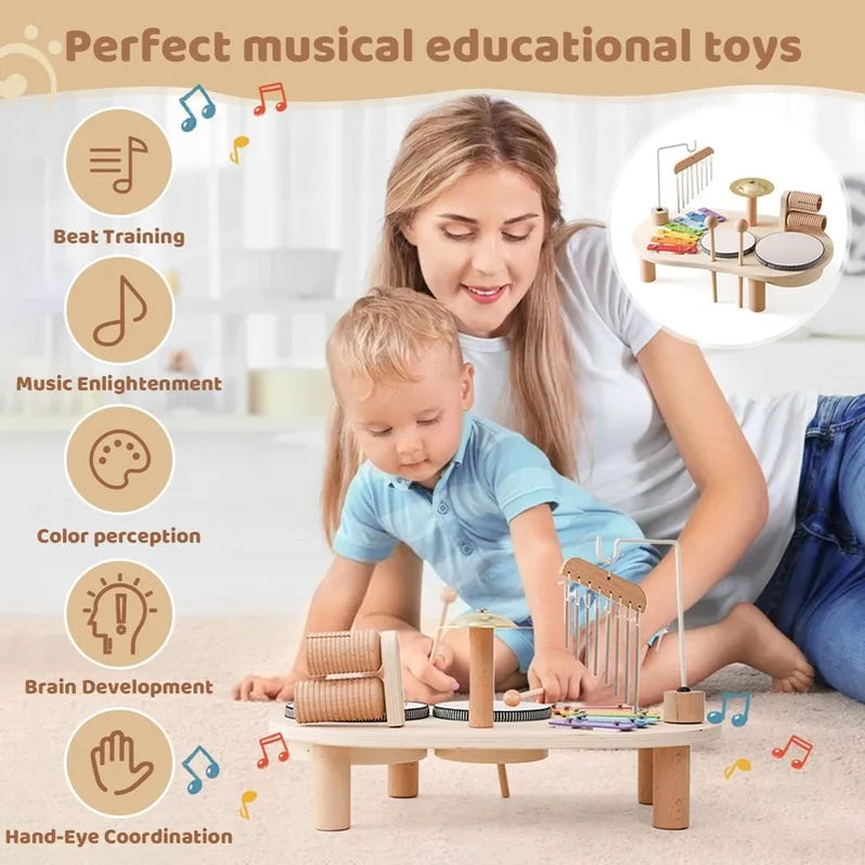 Wooden Music Station - Creative Musical Fun For Little Ones