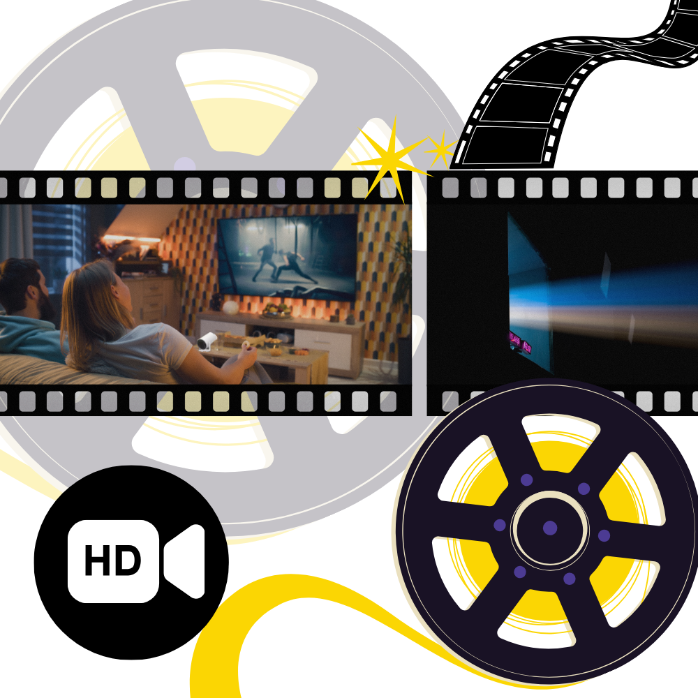 Portable 4K ultra HD projector