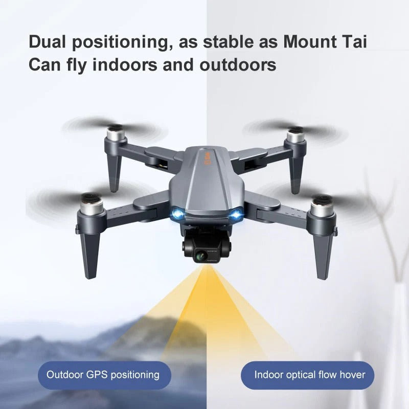 8K HD Pro Drone with Dual Camera, GPS, Brushless Motors