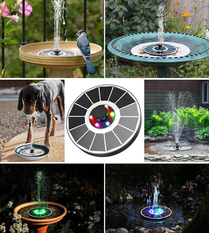 LED Solar Energy Fountain