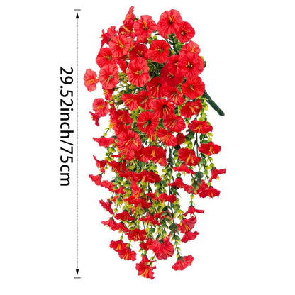 UV Resistant Artificial Morning Glory Flower Hanging Decor