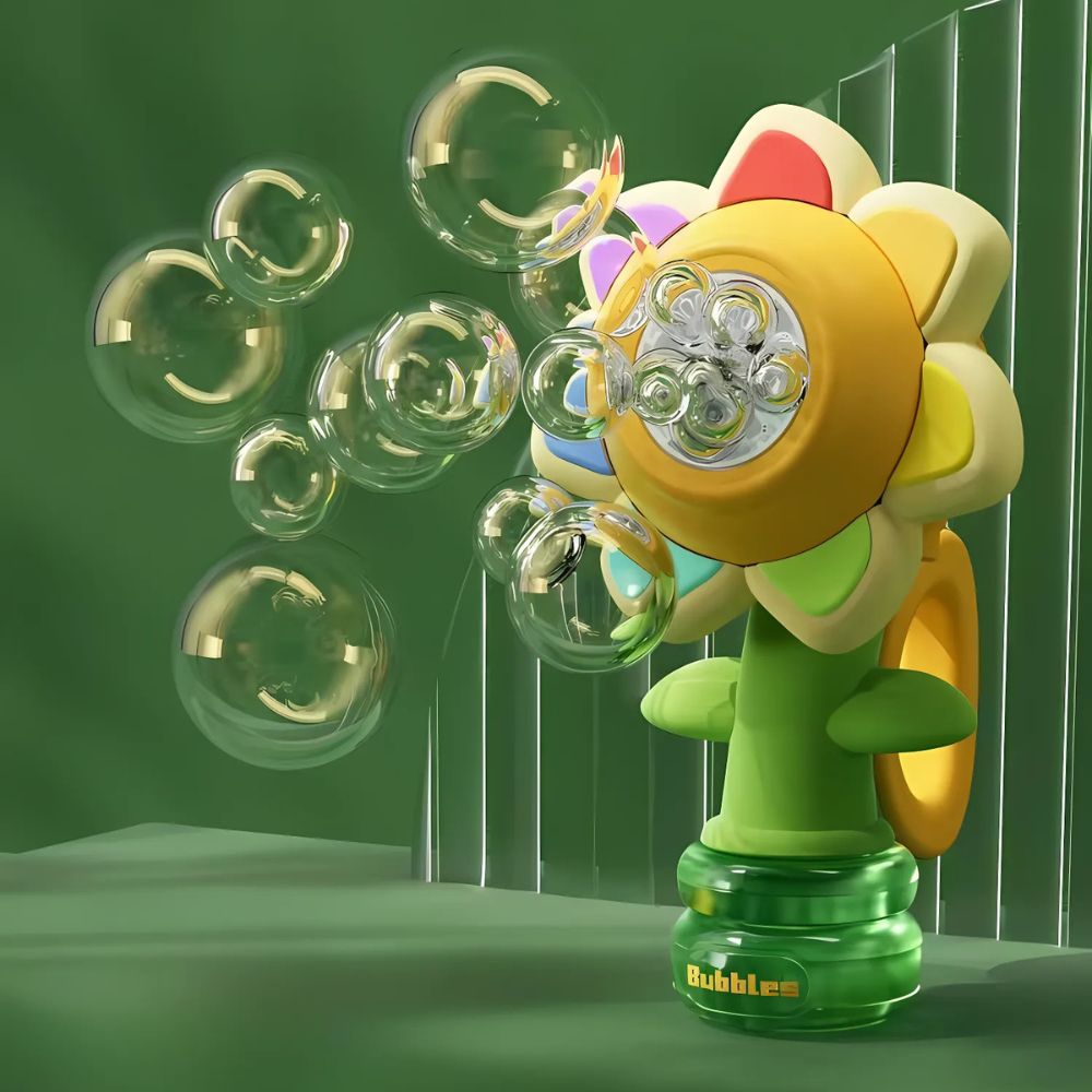 Dancing Sunflower LED Bubble Maker Toy
