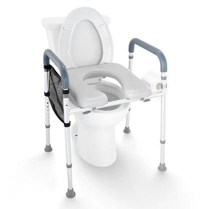 Sturdy Raised Toilet Seat Riser with Handles
