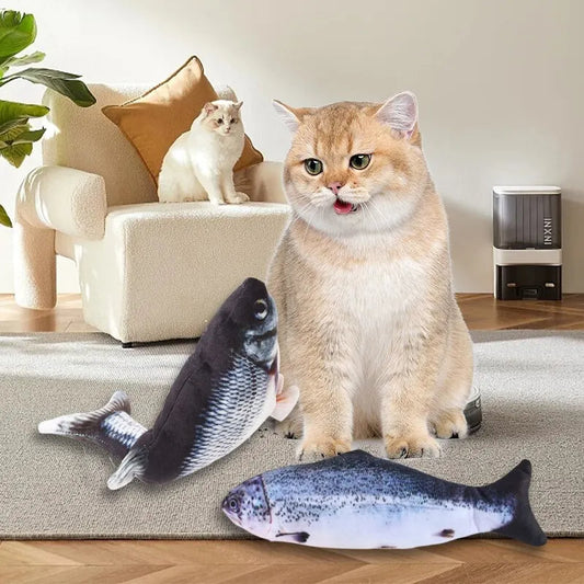 USB Charging Interactive Cat Toy Fish