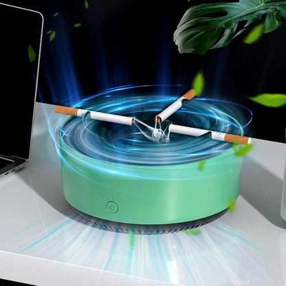 Portable Smokeless Ashtray with Air Purifier Function