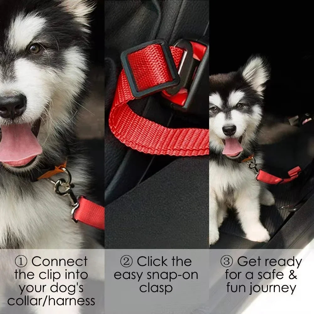 Adjustable Dog Seat Belt