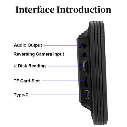 Touch Screen Car Stereo with Bluetooth and Backup Camera