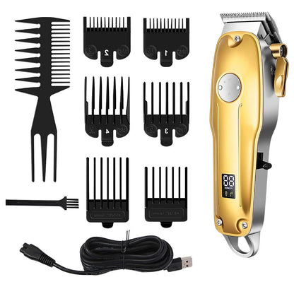 Professional Hair Clippers for men gold Set | Gold Hair Clippers Cordless