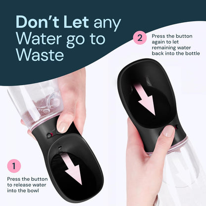 19 oz portable water bottle for dogs