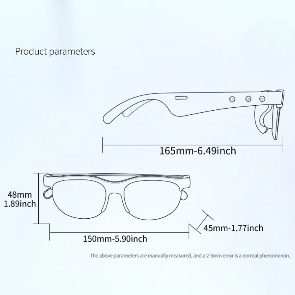 Smart Bluetooth Language Translation Earphone Glasses