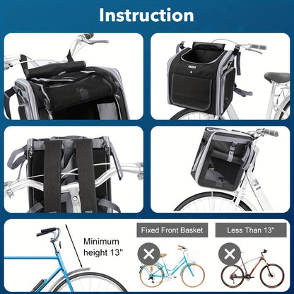 Expandable Bike Basket for Pets