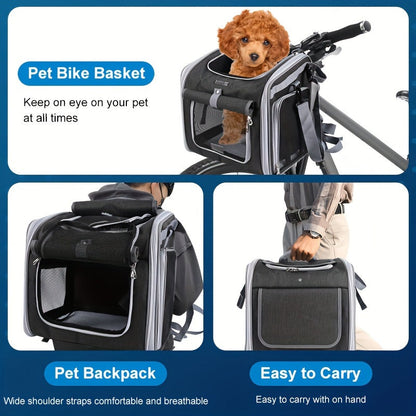 Expandable Bike Basket for Pets