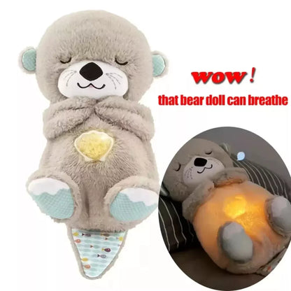 Breathing Otter Musical Stuffed Baby Plush Toy – Perfect Newborn Sensory Comfort Gift