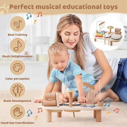 Wooden Music Station - Creative Musical Fun For Little Ones