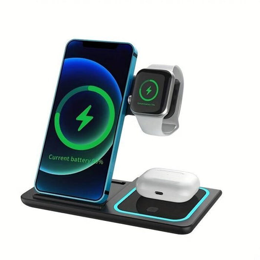 3-in-1 Wireless Induction Charger for iPhone