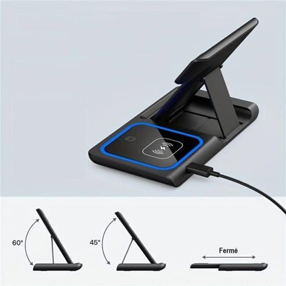 3-in-1 Wireless Induction Charger for iPhone