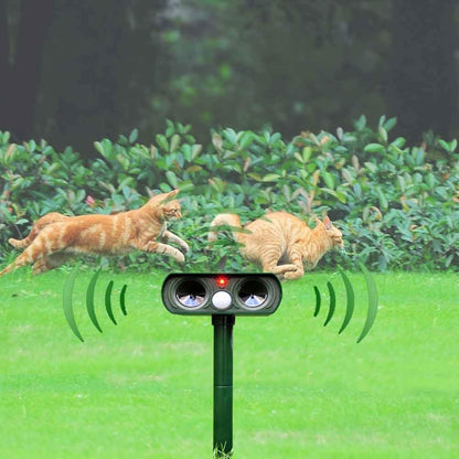 Solar-powered Ultrasonic Animal Repellent