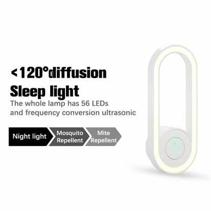 Ultrasonic LED Mosquito Repellent Night Light