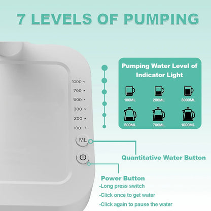 Portable Desktop Electric Water Dispenser with USB Charging