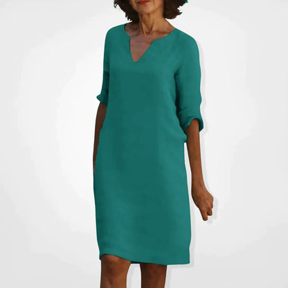 Summer Dress With V-Neck