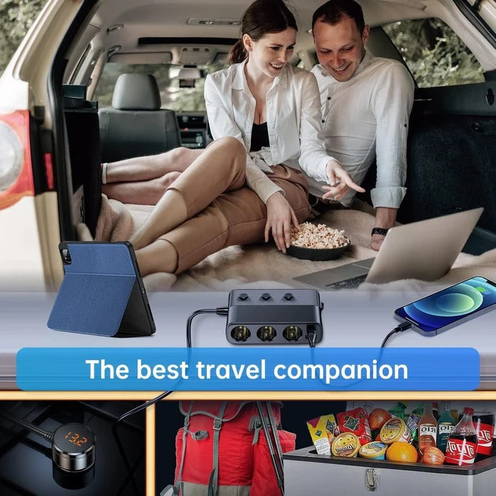 7-in-1 Car Cigarette Lighter Adapter