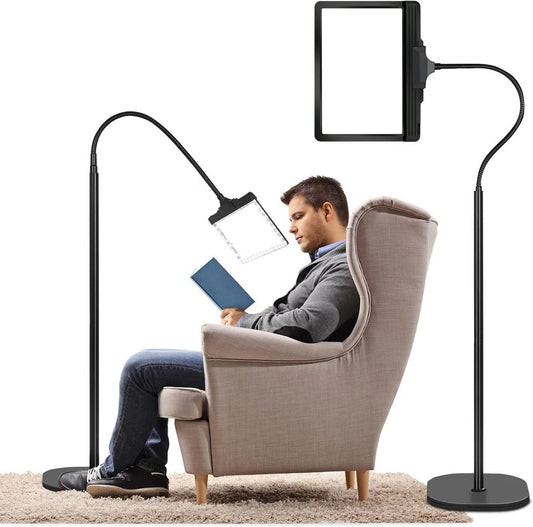 Full-Page Magnifying Glass with LED Light – Hands-Free Reading Aid for Books, Crafts & Hobbies